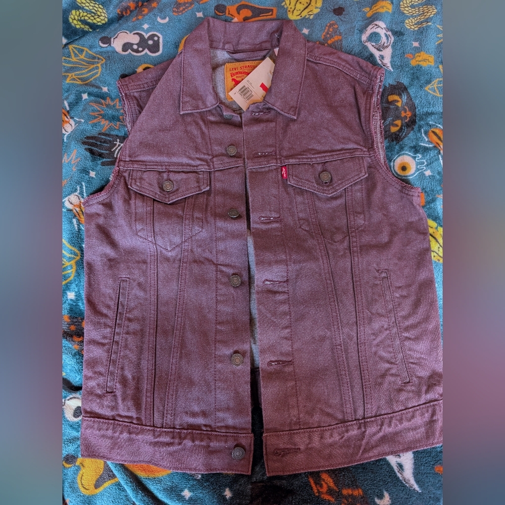 Levi's Deep Purple Denim Vest